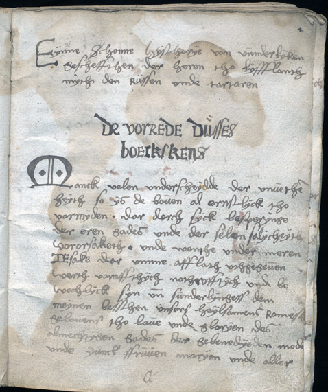 en handskriven sida med variant av tysk text